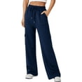 thumbnail image 1 of WQD Women's Cargo Sweatpants Joggers High Waisted Wide Leg Pants Athletic Casual Baggy Sweat Pants with Pockets, 1 of 7