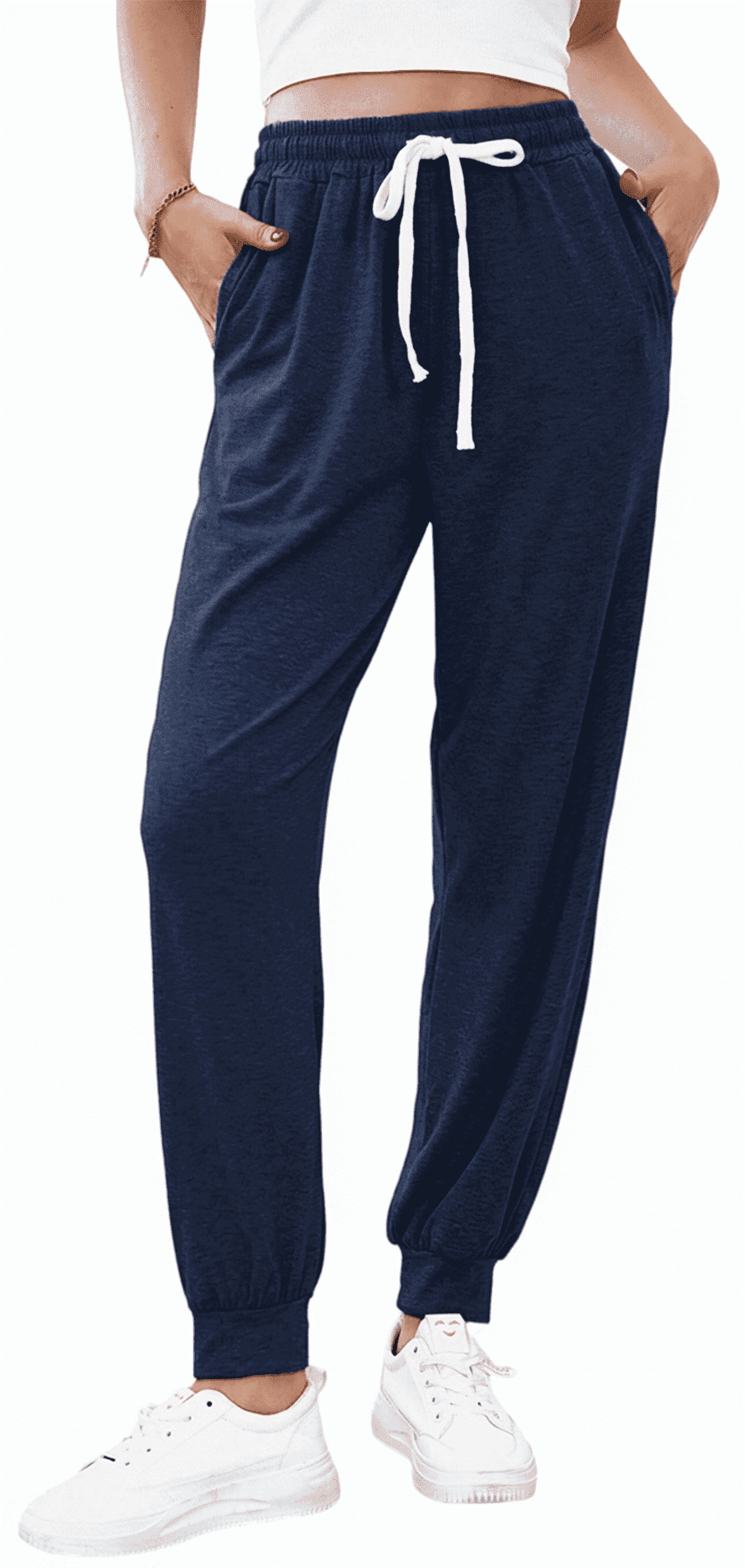 Women's Jogger Sweatpants with Pockets Comfy Lounge Pants Casual Drawstring Athletic Workout Pajama Pants(Available in Plus Size)