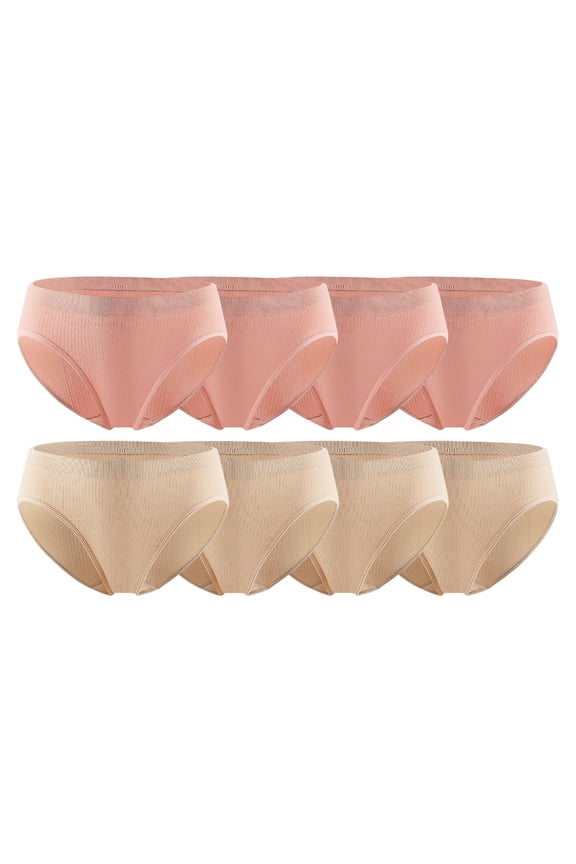 Womens Plus Size Seamless Brief Underwear 8 Pack No Show Stretch Panties Soft Breathable for All-Day Wear