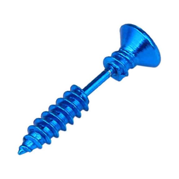 WQJNWEQ 1 Pair Unisex Screw Stud Prank Titanium Steel Screw Piercing Stud Personalized Stainless Steel Earrings Hypoallergenic Ear Stud