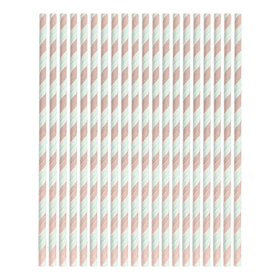 WQJNWEQ 100 Pack Colorful Disposable Paper Drinking Straws Eco Friendly 20cm Paper Straw For Party Milkshake Cold Hot Drinks