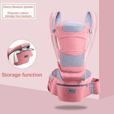 WQJNWEQ Baby Carrier with Adjustable Hip Seat,Baby Wrap Carrier with Hood, Soft & Breathable Backpack Front and Back for Infants to Toddlers