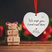 WQJNWEQ Big Sale Home I Wish You Lived Nex Door Gifts For Best Friend Valentine's Day OrnamentSister Outdoor Decorations Valentine's Day Heart Hanging Ornaments Outdoor Valent