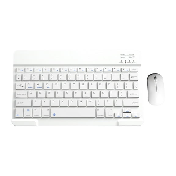 WQJNWEQ Bluetooth Keyboard & Mouse Portable Mini Bt Wireless Keyboard & Mouse for Android Windows Pc Tablet