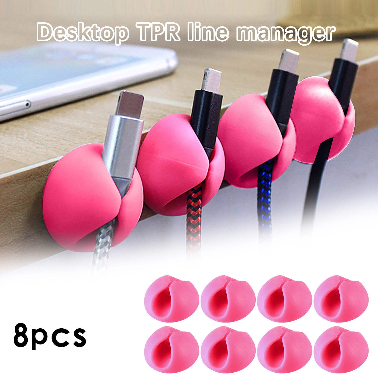 WQJNWEQ Cable Wire cord clips Holder Clamp Management for Car Desk