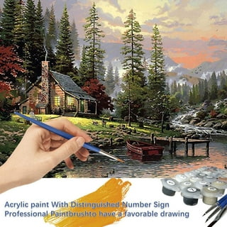 DIY Oil Painting Paint by Number Kit for Adults, Animal Paint by