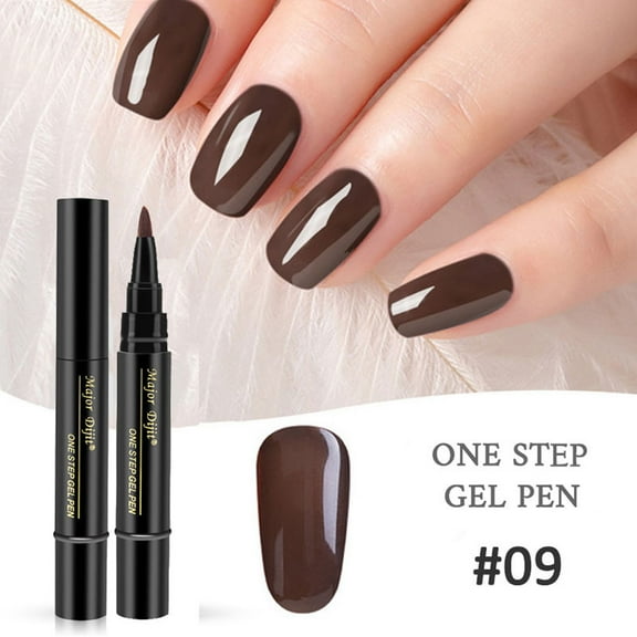 WQJNWEQ 3 In 1 Step Nail Polish Pen 5ml Nail Gel Painting Varnish Pen Nail Varnish Nail Tool Without And Top Coat