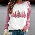 WQJNWEQ Clearance Deals Ladies Christmas Printed Round Neck Long
