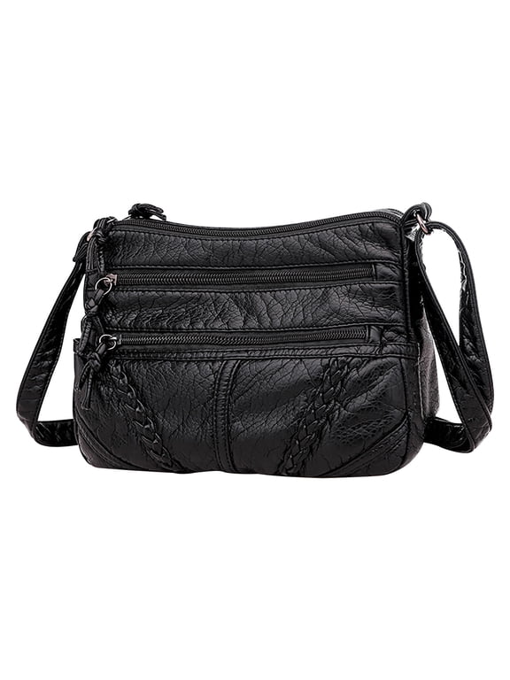 Home 2024 New Leather Bag,Mom's Bag, Ladies' Multi Compartment Crossbody Bag, Large Capacity Soft Leather Bag Fall sale