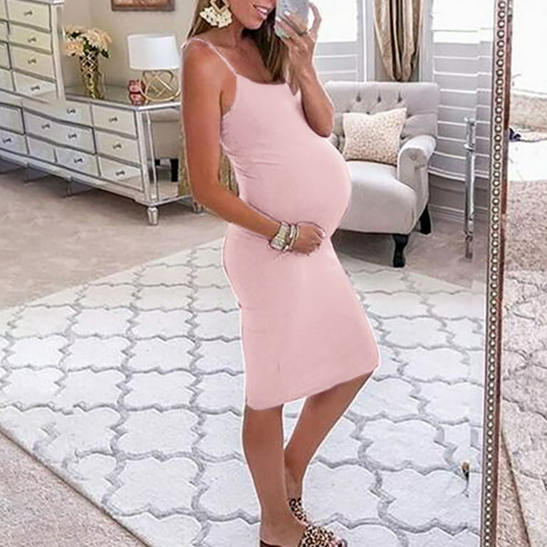 https://i5.walmartimages.com/seo/WQJNWEQ-Clearance-Maternity-Clothes-for-Women-Pregnant-Dress-Sexy-Sleeveless-Round-Neck-Medium-Long-with-Suspender-Solid-Color-Dress-Maternity-Dress_70983896-994f-4c15-9fb8-04e4173d4a3e.032a3d957c1dc3e22c098a4a1550b572.jpeg?odnHeight=768&odnWidth=768&odnBg=FFFFFF