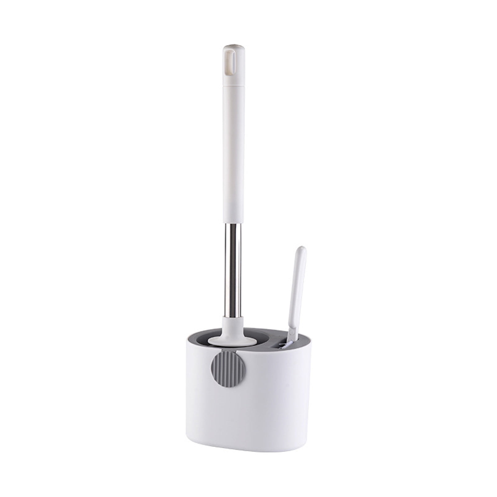 WQJNWEQ Silicone Toilet Brush with Holder, Bathroom Toilet Bowl Brush Set, Non-Slip Handle, Wall ...