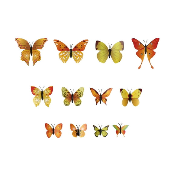 WQJNWEQ Single Layer Simulation Butterfly Color Plastic Butterfly Three-dimensional