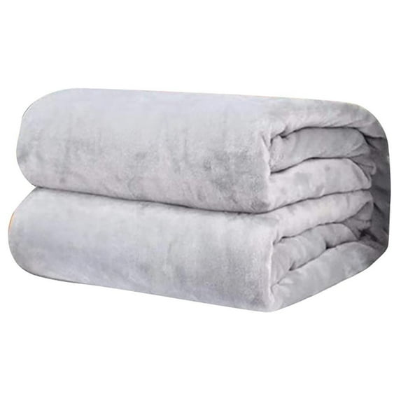 WQJNWEQ Super Soft Warm Solid Warm Micro Plush Fleece Blanket Throw Rug Sofa Bedding