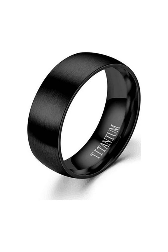 TITANIUM Titanium Steel Frosted Ring Stainless Steel Ring Male