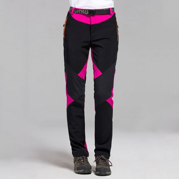 WQJNWEQ Clearnce Wide Leg Pants for Women Elastic Waist Misses Bootcut Pants Waterproof Outdoor Sports Hiking Warm Winter Ski Leggings