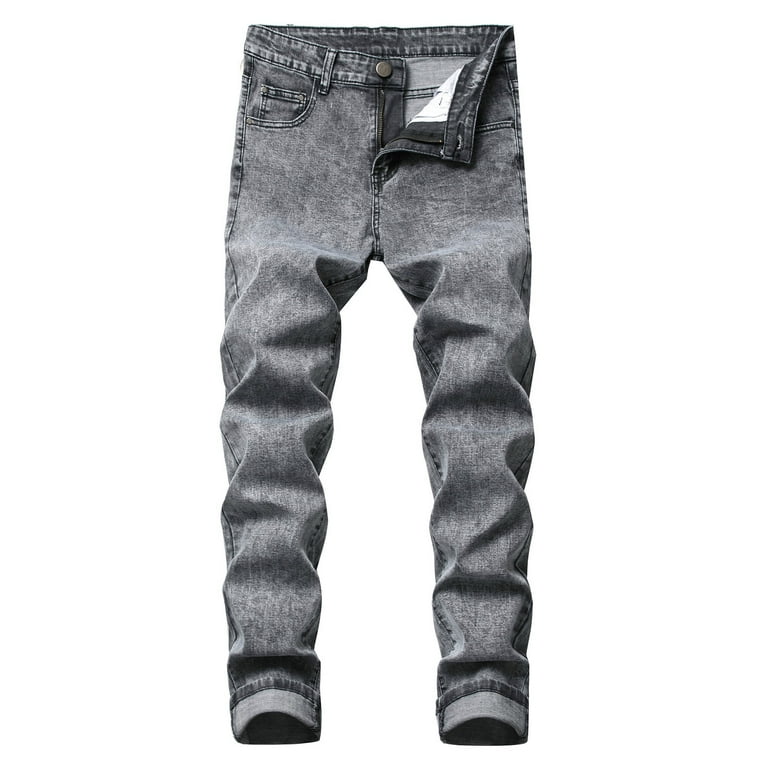 European Style Jeans Men Stretch Elastic Slim Denim Jeans Mens Casual  Washed Pockets Jeans for Man : : Clothing, Shoes & Accessories