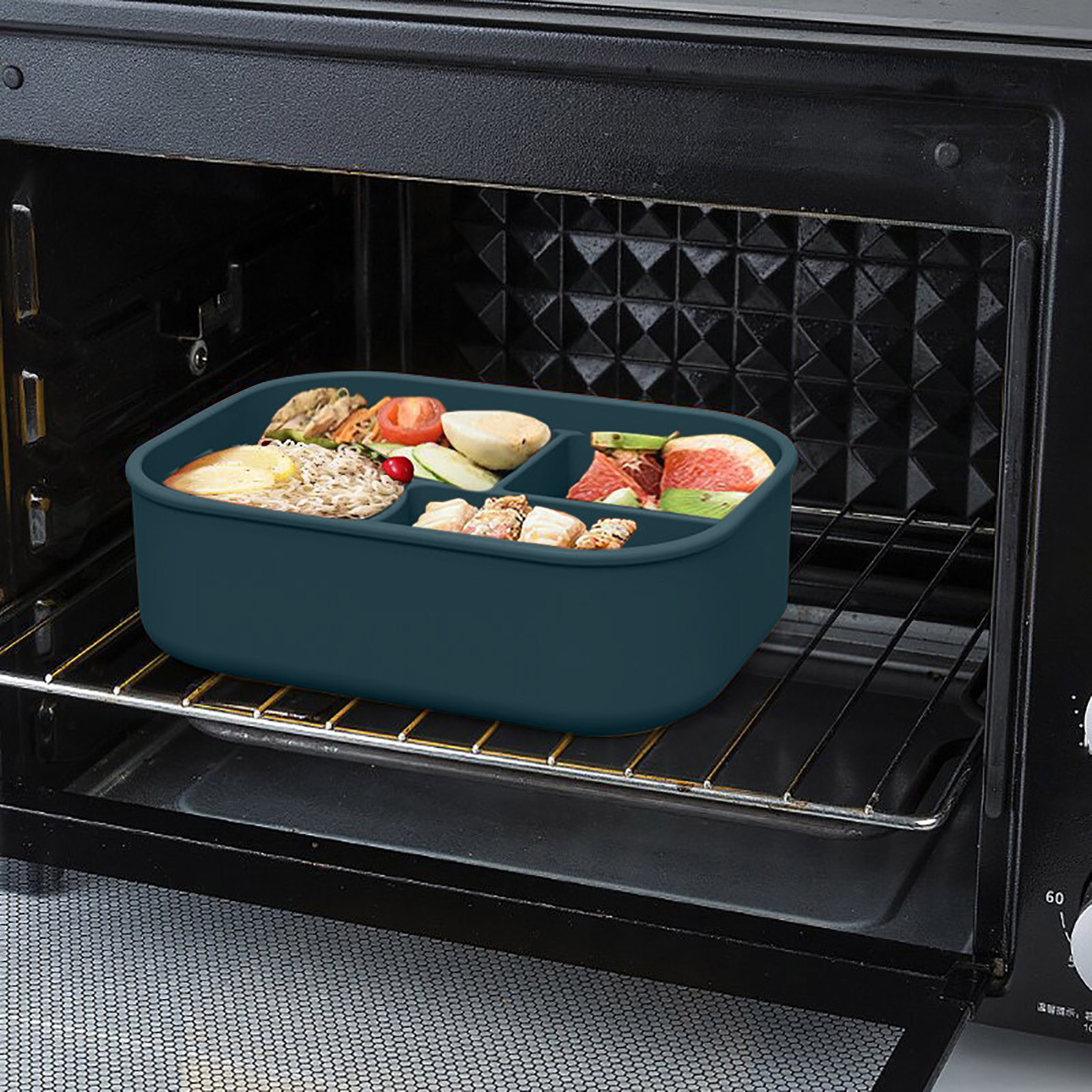 WQJNWEQ Foodgrade Silica Gel Lunch Box, Office Workers' Split Fresh