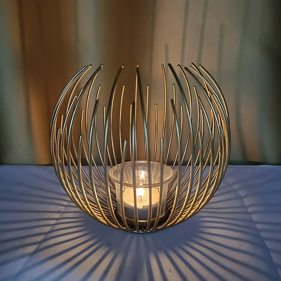 WQJNWEQ Home European Wedding Metal Candle Holder Home Gift Ornament Wrought Iron Candle Holder Time Dinner Candle Holder