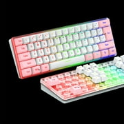 WQJNWEQ Mechanical Keyboard Wired Compact PC Keyboard Mechanical Gaming Keyboard 61 Keys for Computer/Laptop Sales