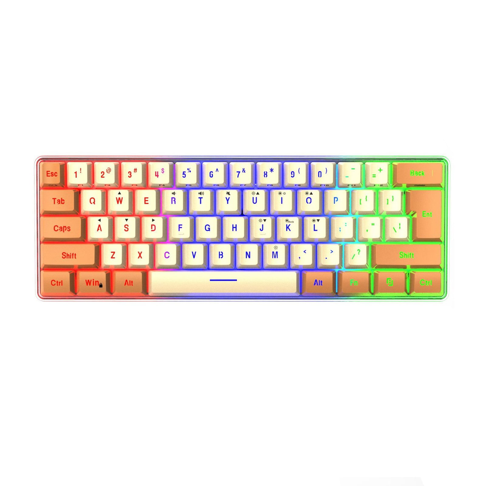 WQJNWEQ Mechanical Keyboard Wired Compact PC Keyboard Mechanical Gaming ...