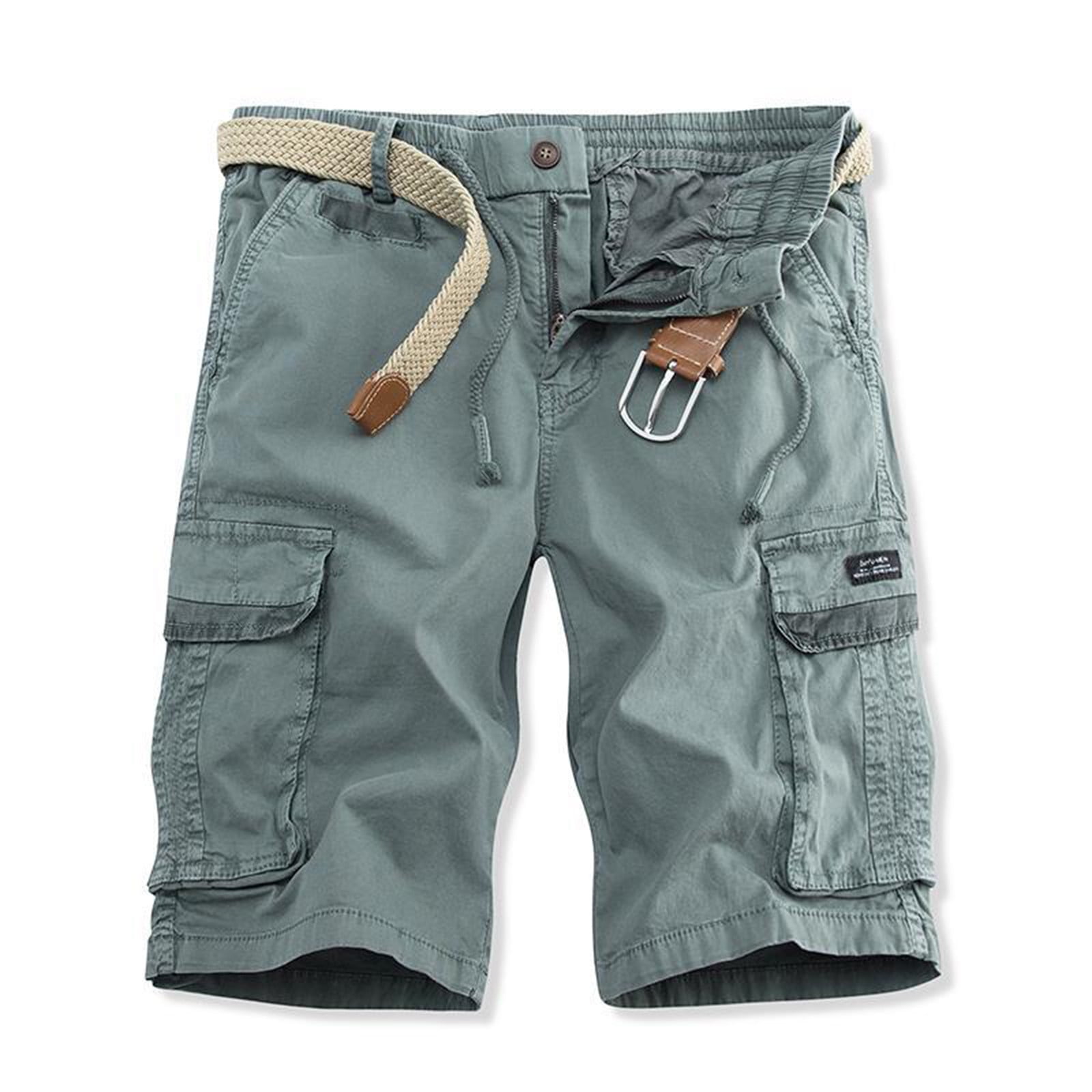 WQJNWEQ Men's Shorts Casual Summer Outdoors Color Button
