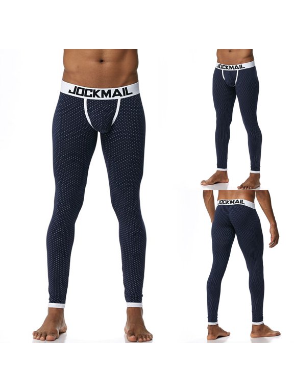 Men's Thermal Underwear Men's Fashion Trend Base Warm Pants Thin Style U-convex Design Pants