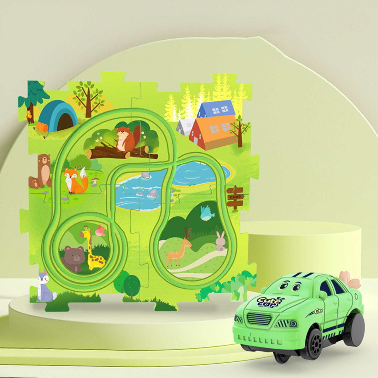 WQJNWEQ Office Decor DIY Assembly Electric Cart Upgrade Children's