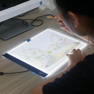comzler Light Board, A4 Tracing Light Box, Magnetic Light Pad, Light Table  for Tracing, LED Light Drawing Board, Sketch Pad LED Light Drawing Pad,  Cricut Light Pad, Dimmable Brightness 