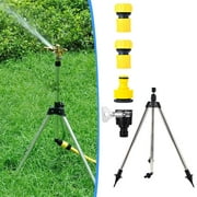 WQJNWEQ Rotating Tripod Sprinkler, Stainless Steel Rotary Irrigation Tripod Telescopic Support Sprinkler, 360 Degree Automatic Rotating Irrigation Stand Tripod Water Sp Sales