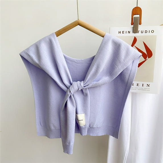 WQJNWEQ Scarf for Women Valentine's Day Solid Color Knitted Outwear Shawl Winter False Collar Decorative Kangshi Lap Shoulder Fashion Gift