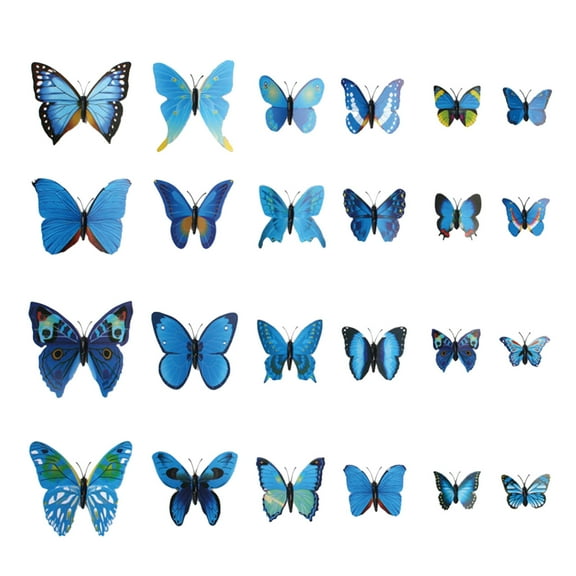 WQJNWEQ Single Layer Simulation Butterfly Color Plastic Butterfly Three-dimensional