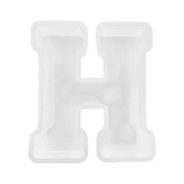 WQJNWEQ Soap Large Alphabet Epoxy Resin Mould English Letter Silicone Mold 3D Alphabet Letter 7-In Large Epoxy Letter English Mold