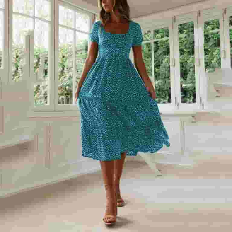 Mother's Day Casual Dress For Mother Casual Collared Linen