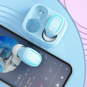 WQJNWEQ Touchs Wireless Bluetooth Headset Macaron Color Mini Invisible Binaural In-ear In-bud Bluetooth Headset Gift