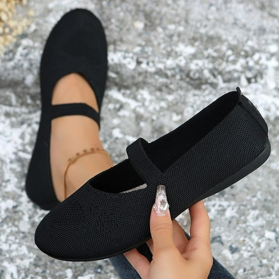 WQJNWEQ Women's Flats Shoes Leisure Fashion Ventilate Casual Round Head Comfy Casual Shoes Comfort