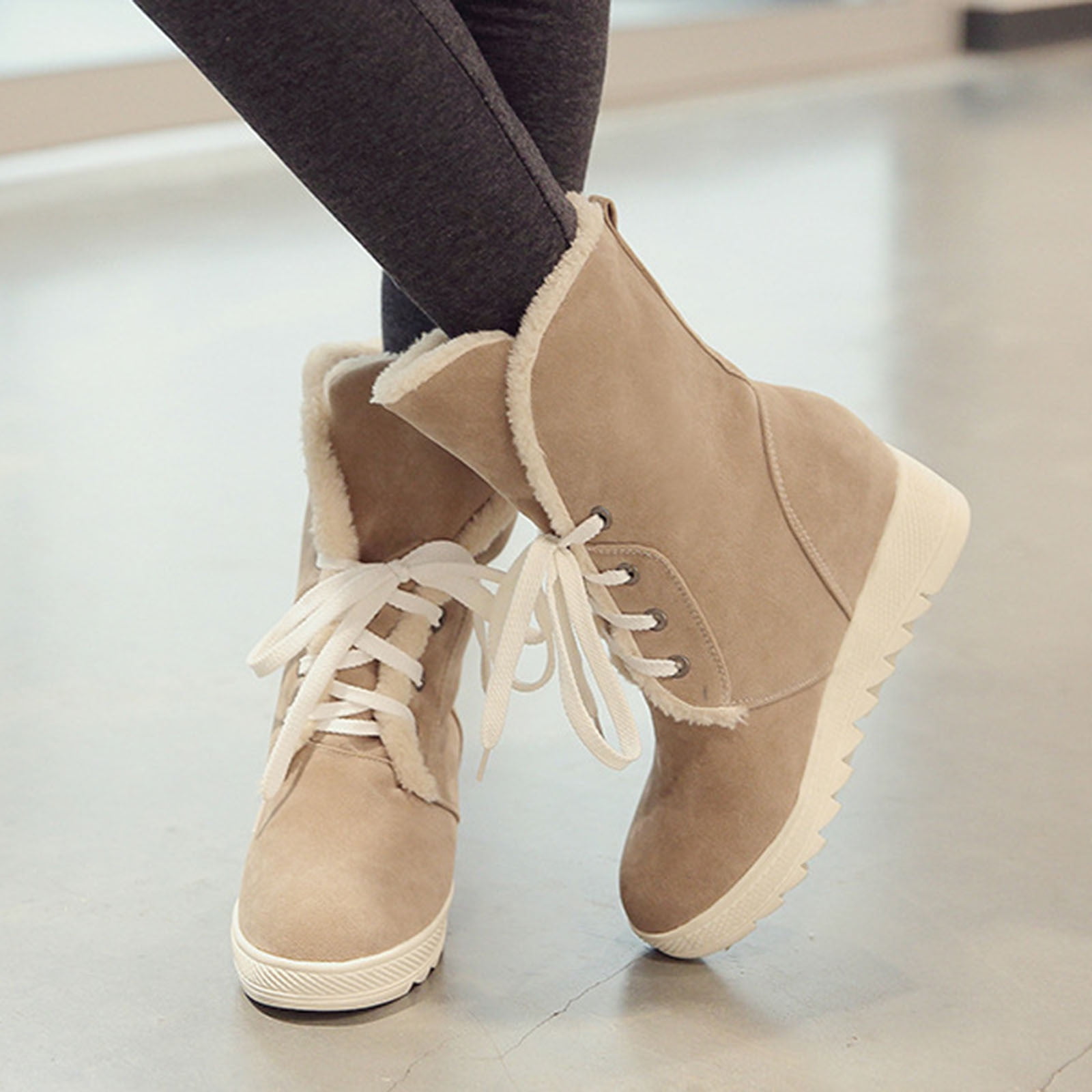 wqjnweq-women-s-warm-snow-boots-bandage-solid-color-shoes-casual-ankle