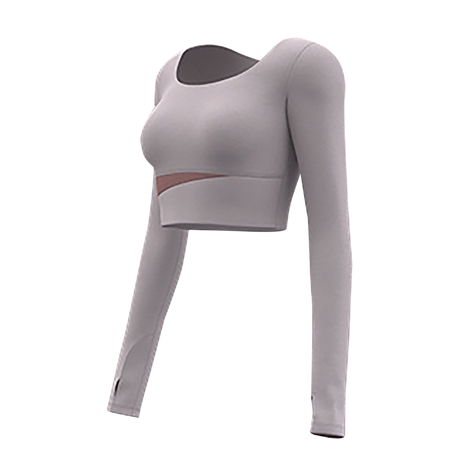 WQJNWEQ Womens Tops Winter New Tight Cotton Round Neck Short