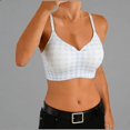 thumbnail image 1 of WQNVRNR Bralette for Womens- Non Padded Wireless Adjustable Straps Comfort Seamless Everyday Bras Light Blue Size XL, 1 of 5