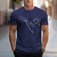 thumbnail image 1 of WQNVRNR Mens Summer Shirts- Casual Fashion Crewneck Printed Short Sleeve Tee Dark Blue Size M, 1 of 6