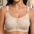 thumbnail image 1 of WQNVRNR Push up bras for Womens- Supportive Full Coverage Wide Straps Wireless Bras Adjustable Straps Everyday Bras Red Size 4XL, 1 of 4