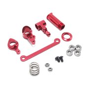 WQNZMADO 1 Set Steering Clutch Assembly Steering Servo Saver Complete Upgrade Parts for 144001 1/14 RC Car,Red 5 pcs