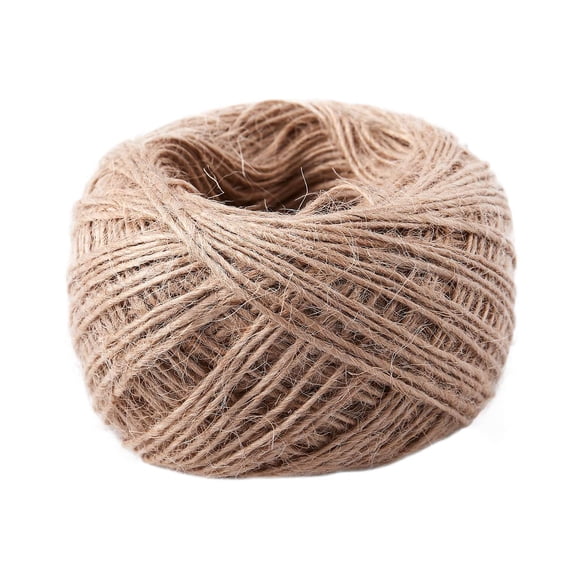 WQNZMADO 100 Meter - Natural Textured Hessian Jute Twine String 1mm