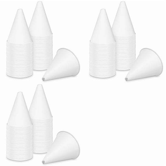 WQNZMADO 150-Pack Paper Conical Funnels, 6 oz for Motor Oil and Engine Oil, Kitchen Bottling