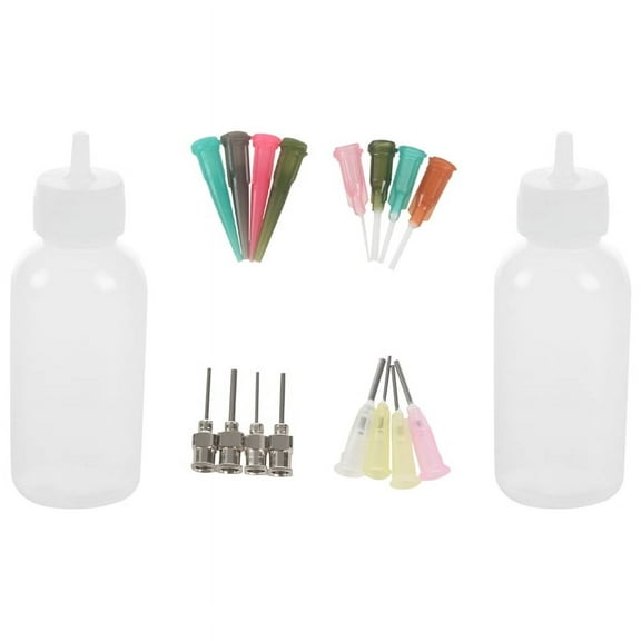 WQNZMADO 16pc/Set Henna Kit Applicator Nozzles Bottles Paste Tattoo Body Art Drawing Tool