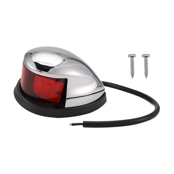 WQNZMADO 1Pcs 12V Navigation Lights LED Zinc Alloy Bow Light Marine Boat LED Red Green Pontoons Sailing Signal Lights