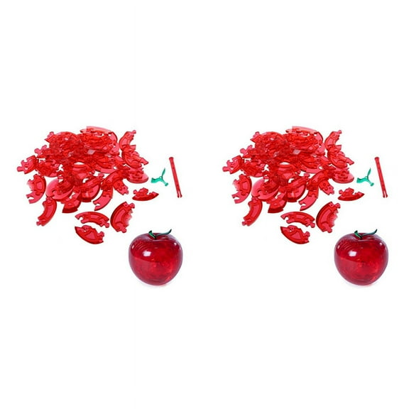 WQNZMADO 2X 3D Crystal Puzzle - Red-