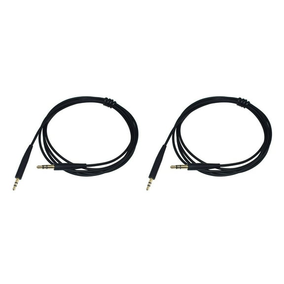WQNZMADO 2X for QC35 Headphone Cable QC25 QC35 II QC45 Soundtrue Audio Cable 3.5 to 2.5 Portable Pair Recording Cable,Black