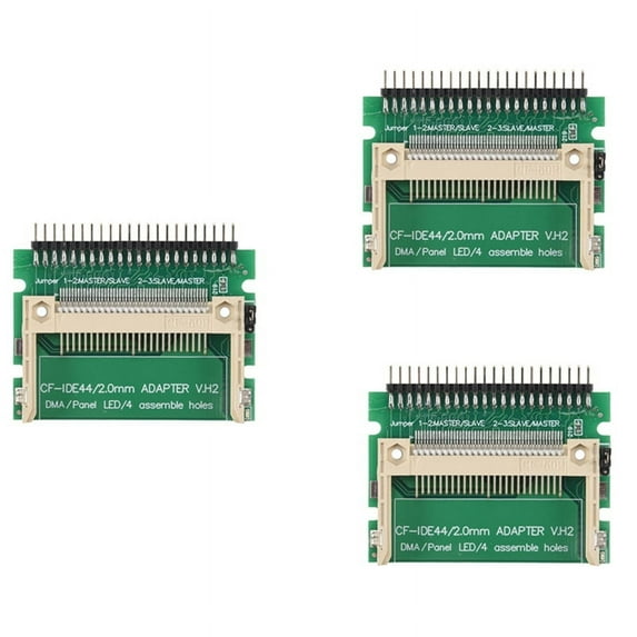 WQNZMADO 3X Compact Flash Cf Card to Ide 44Pin 2mm Male 2.5 Inch Hdd ...