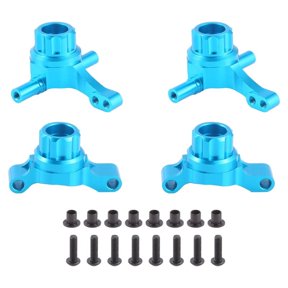WQNZMADO 4Pcs Metal Front and Rear Upright Knuckle Arms Steering Knuckle Set for TT02 TT-02 1/10 RC Car Upgrade Parts