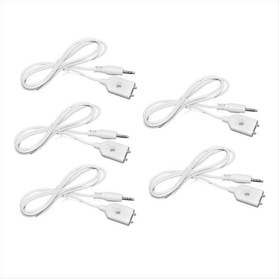 WQNZMADO 5Pcs Water Leakage Detector Sensor with 3.5 Audio Head Water Level Sensor Probe Dual Metal Poles Water Leak Level Sensor